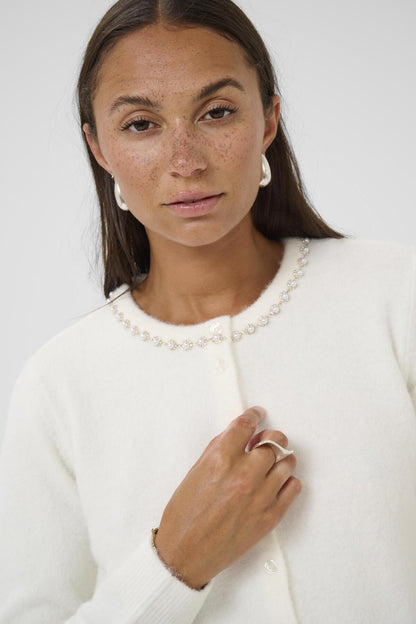 Kaffe Clothing KAroxy Cardigan Chalk