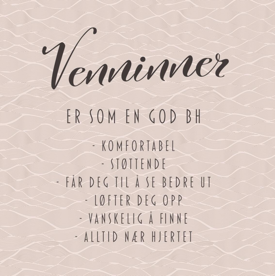 Serviett BH venninne Lunsjserviett 20 stk 3-lags 33x33cm
