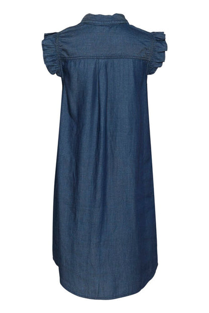 Culture CUaurelia Short Dress Dark Blue Wash