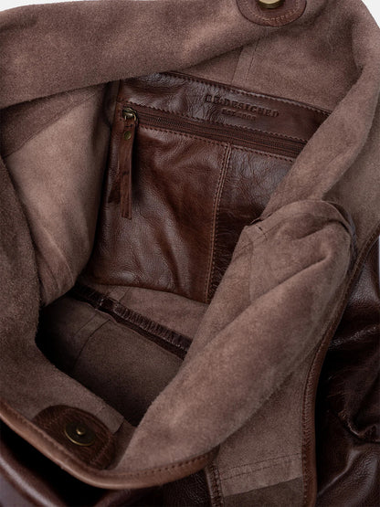 RE:DESIGNED Skinnveske Lyra Urban Woodsmoke 100% Skinn