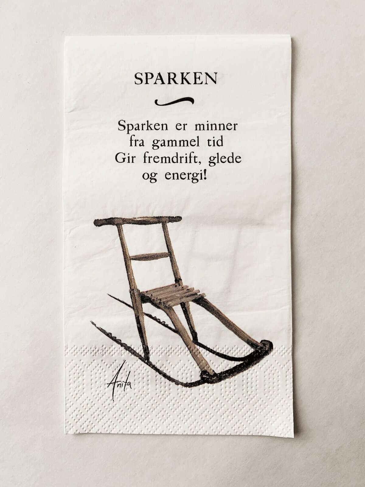 Trend Design Servietter «Sparken» Akvarell malt av Anita Sletten Nordicwild