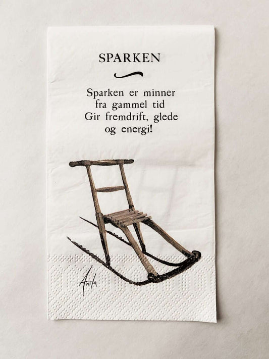 Trend Design Servietter «Sparken» Akvarell malt av Anita Sletten Nordicwild