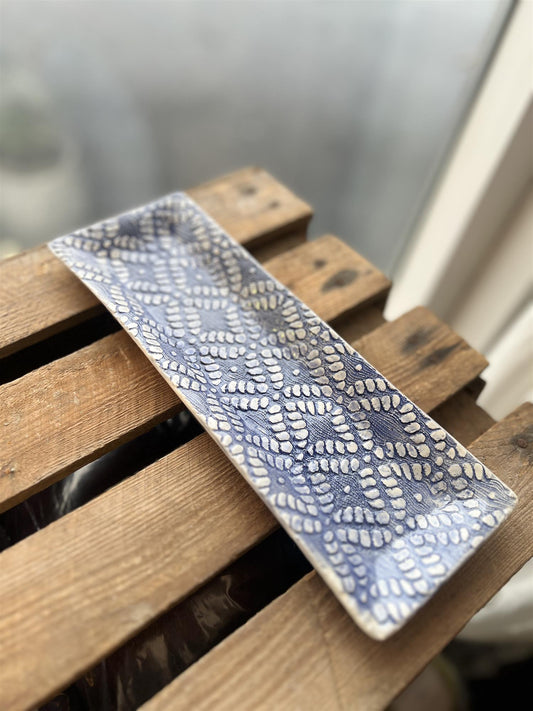 Wonki Ware Lang Skål Mørkeblå