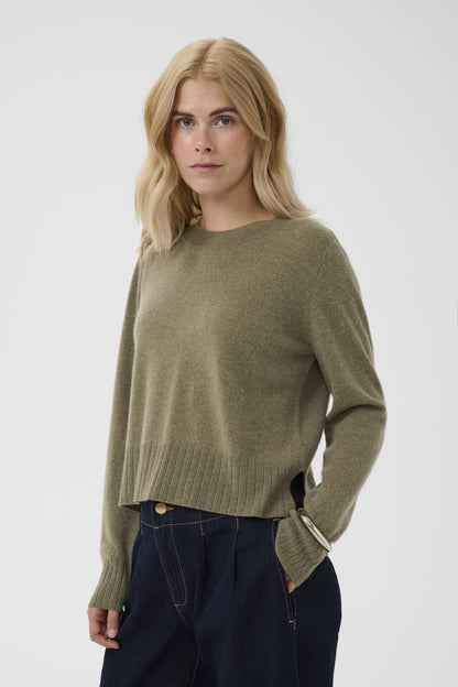 Culture CUtaia Arrow Pullover Green Melange