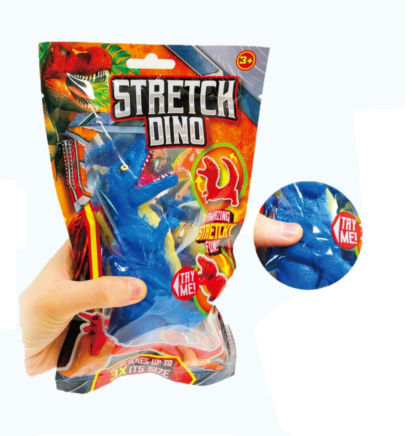 Stretchy Dino Sand Filled