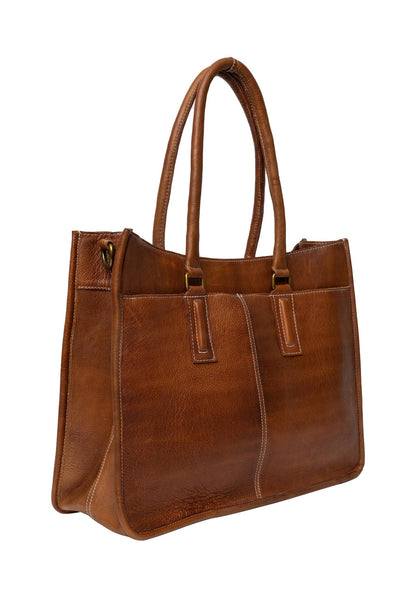 RE:DESIGN Skinnveske Halma Workbag Walnut 100% Skinn