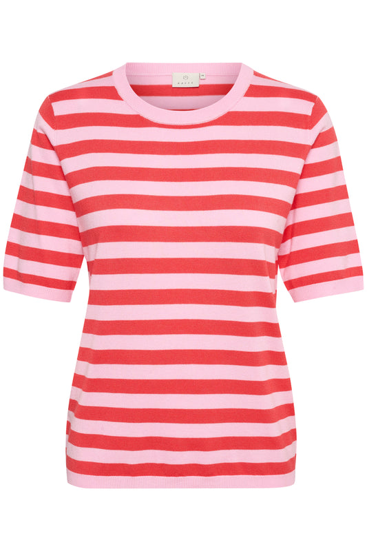 Kaffe Clothing KAlizza Striped Knit Pink Mist/Cayenne Stripes