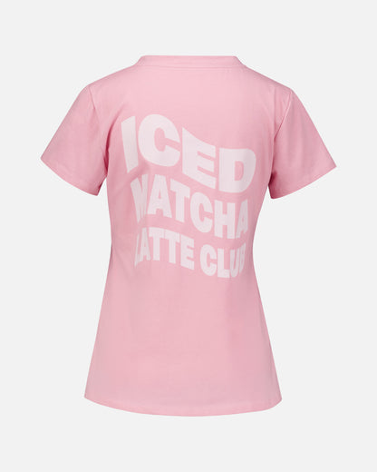 Floyd Dina Matcha – Rosa t-skjorte med stort print på ryggen