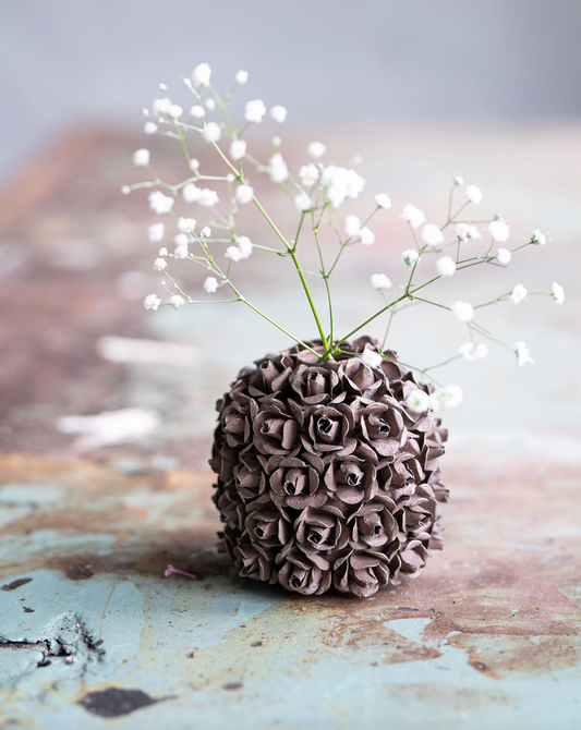 Alot Vase Celin Blomster Brun