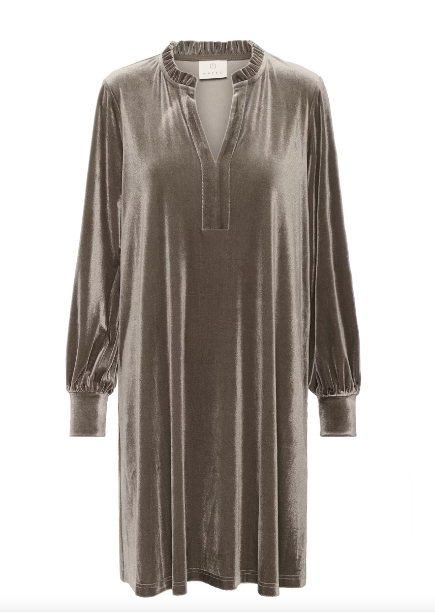 Kaffe Clothing KAkelly Flounce Dress Morel