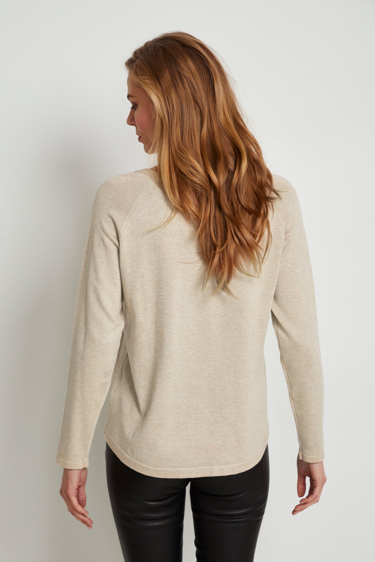 Culture CUannemarie Solid Jumper Warm Sand Melange
