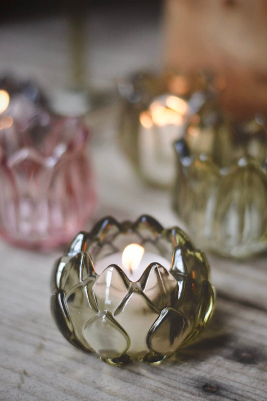 Trend Design Lysglass artisjokk 8×5 cm grønn