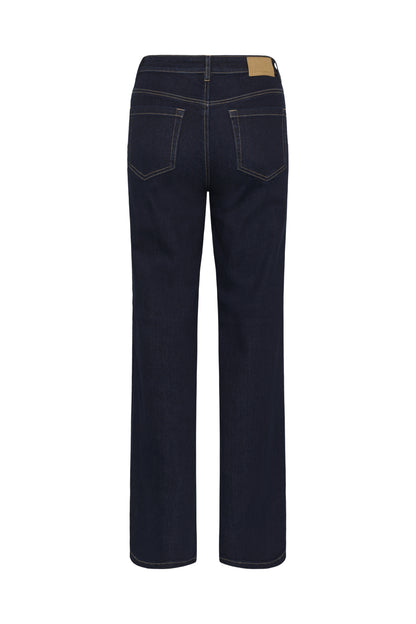Kaffe Clothing KAbrook HW Reg Fit Jeans Dark Blue Unwashed Denim 32 tommer