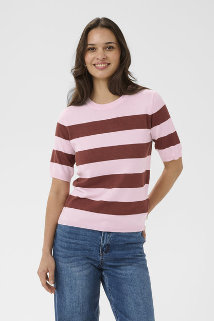 Kaffe Clothing KAlizza Striped Knit - Ballerina/Henna