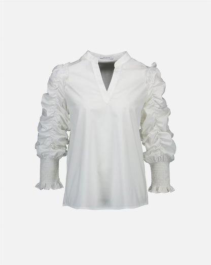 Floyd Bluse Nilea Uni White