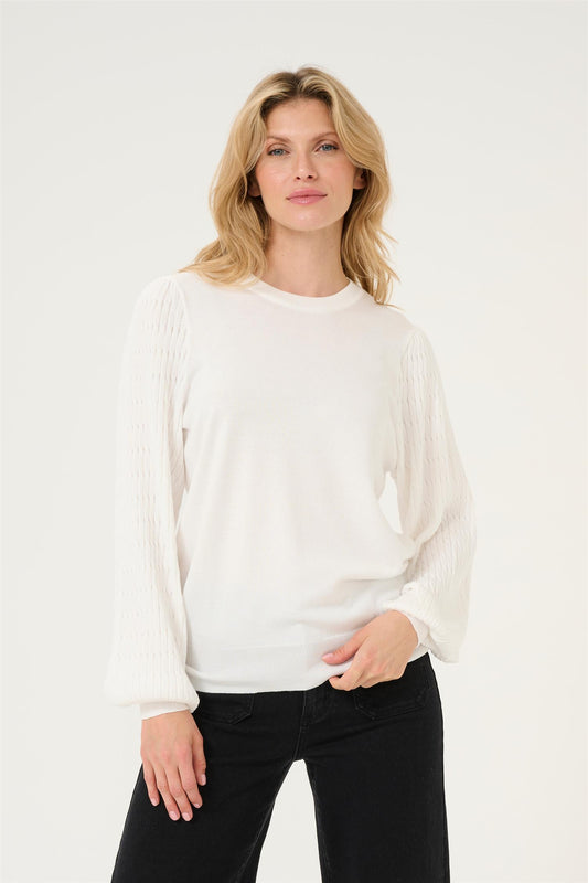 Kaffe Clothing KAnanna Pullover Chalk