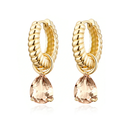 Nora Norway Mira Drop Ear Champagne