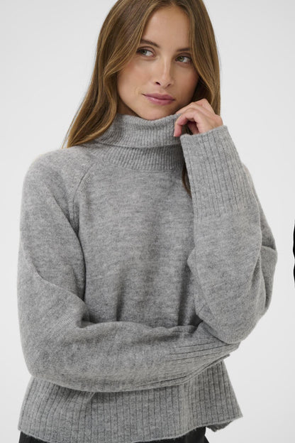 Kaffe Clothing KAerin Rollneck Light Grey Melange