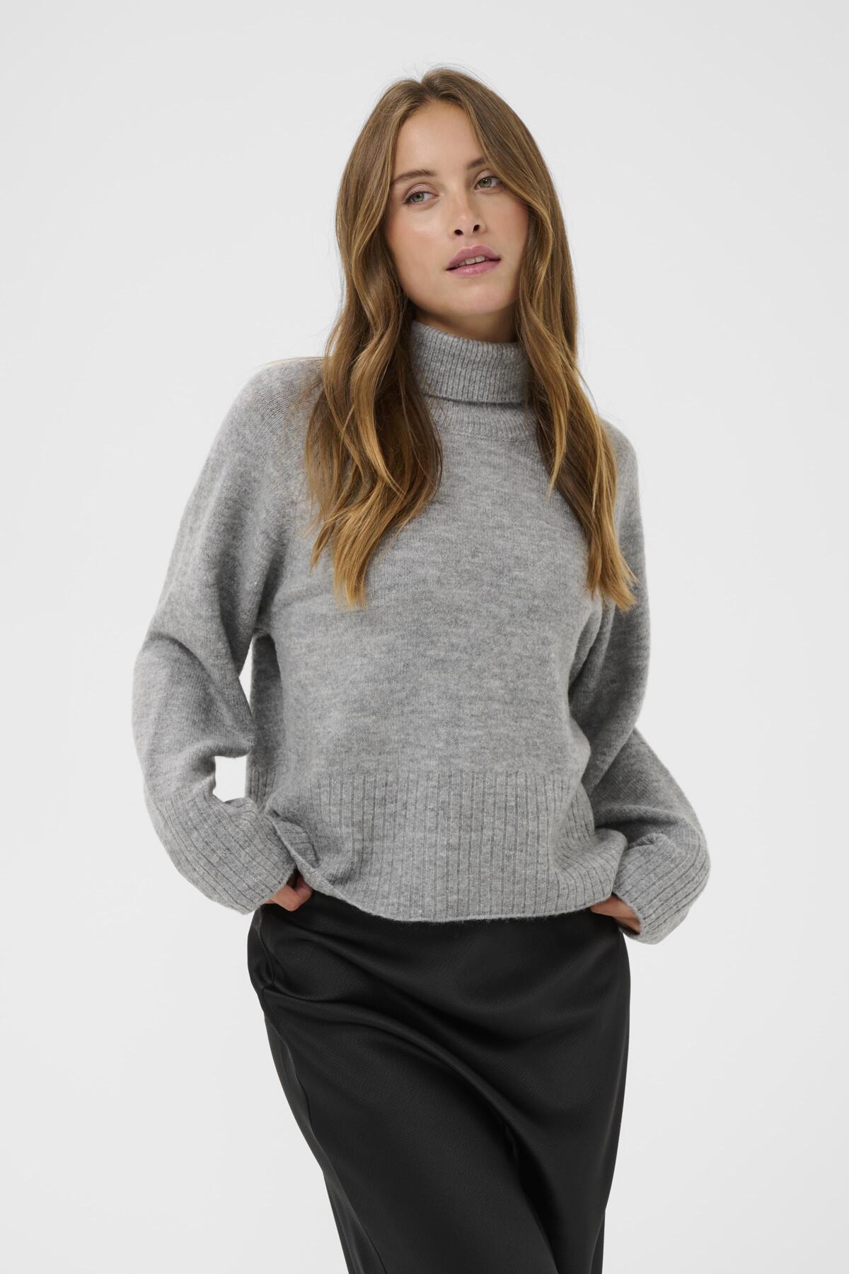 Kaffe Clothing KAerin Rollneck Light Grey Melange
