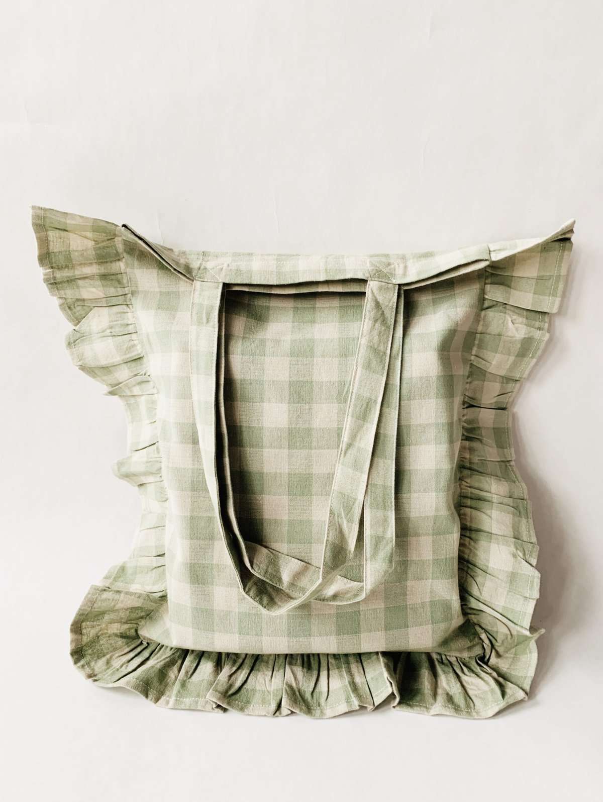 Trend Design Veske rutet m kappe 45x45x7 cm grønn