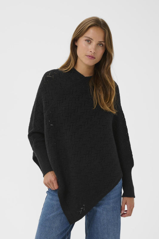 Kaffe Clothing KAoline Poncho Black Deep