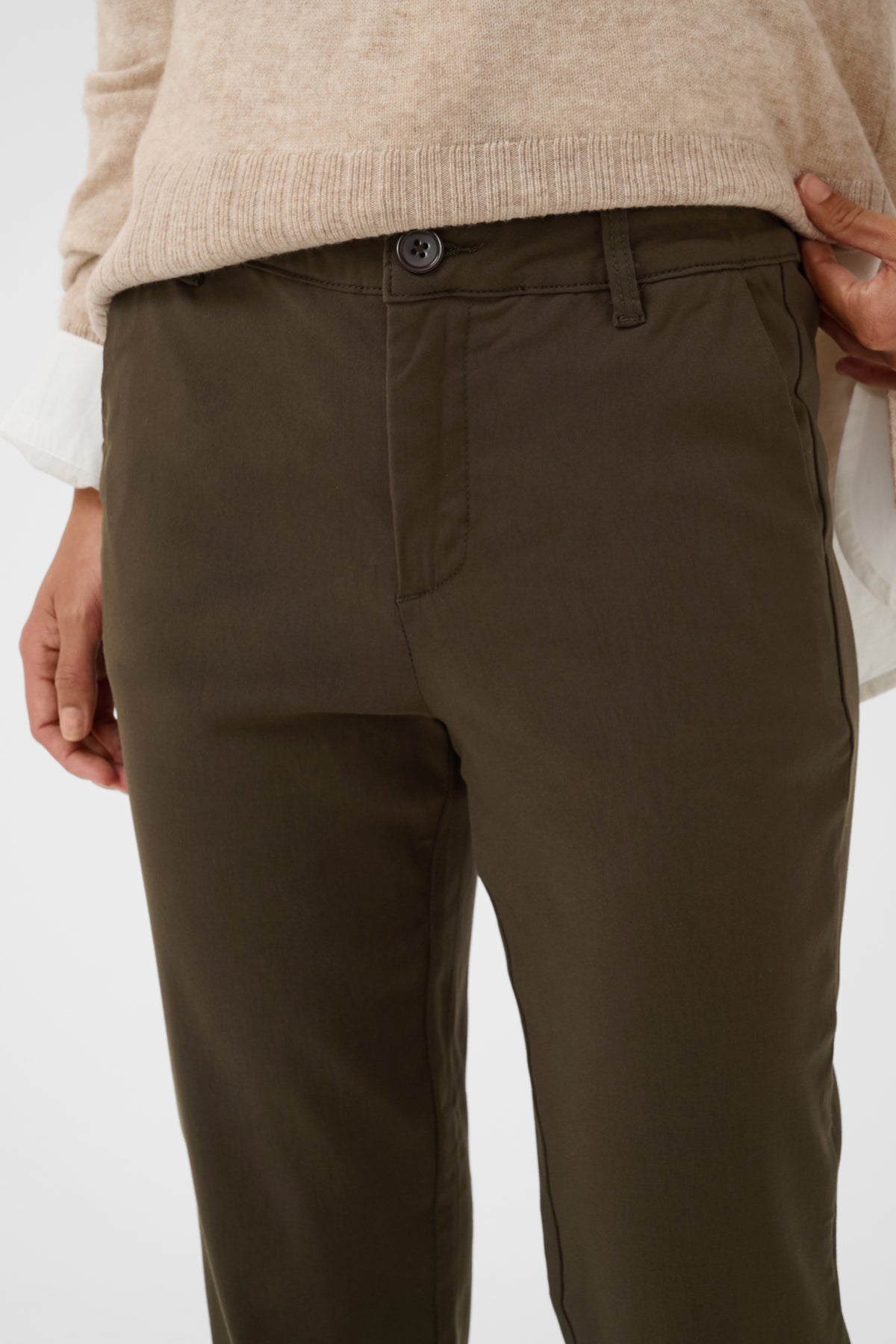 Culture CUbengtha Long Flare Pants Denitasse