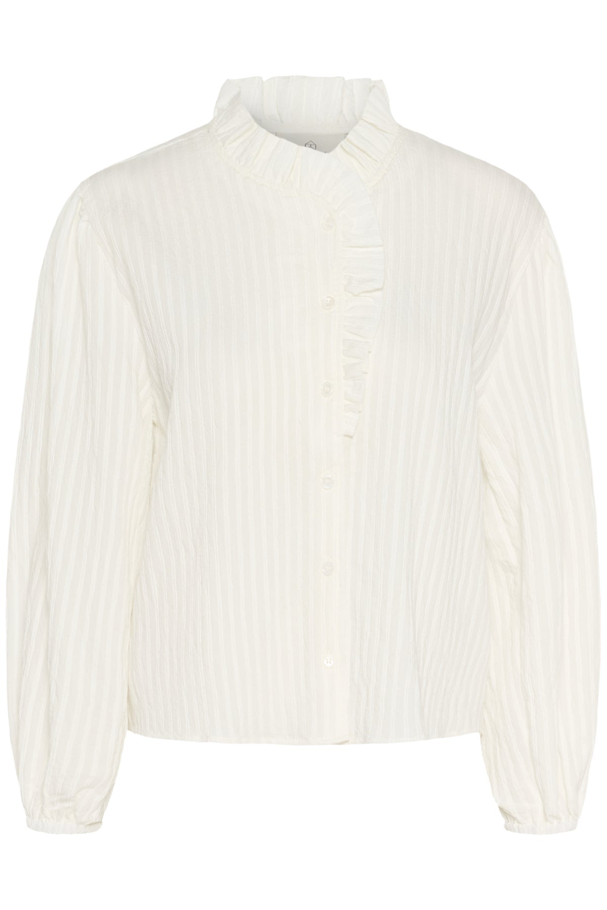 Kaffe Clothing KAsuma Frill Shirt Chalk