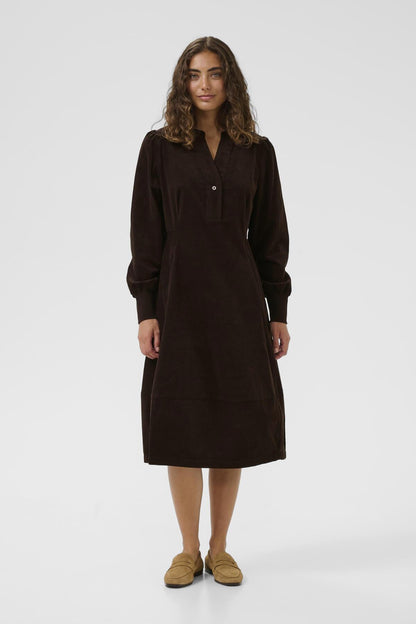 Culture CUrhaena LS Dress Coffee Bean