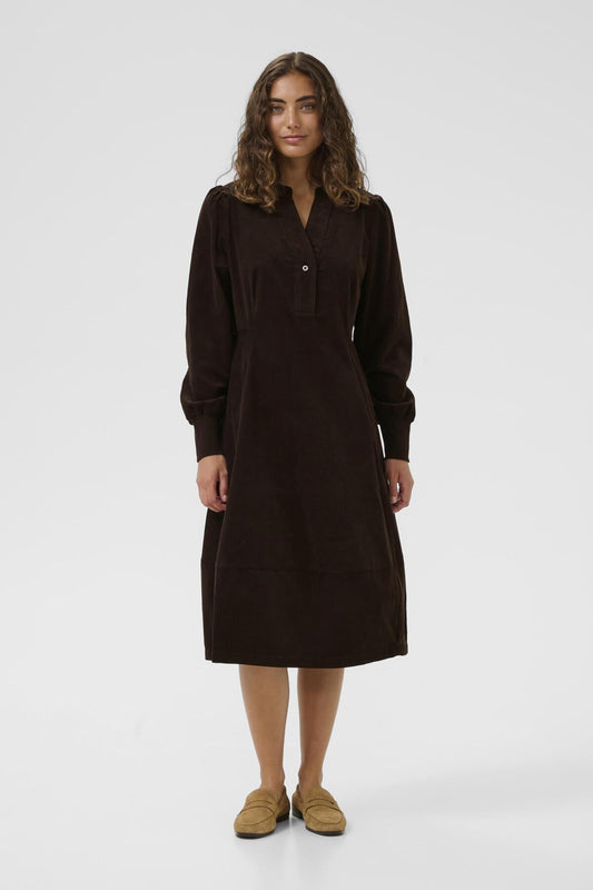 Culture CUrhaena LS Dress Coffee Bean