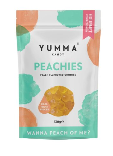 Yumma Peachies Gummies 138g