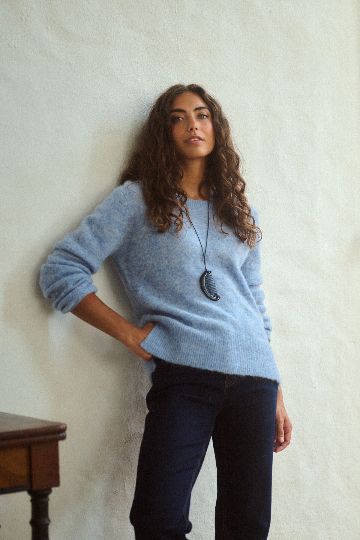 Culture CUbiebber Cacheia Pullover Forever Blue Melange