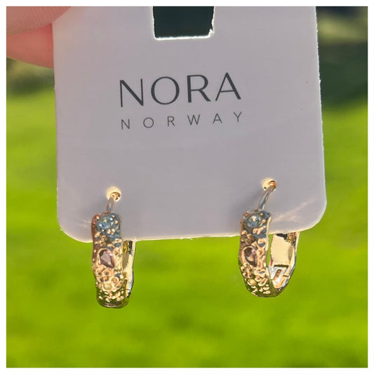 Nora Norway Vivi Round Ear Gold Mix