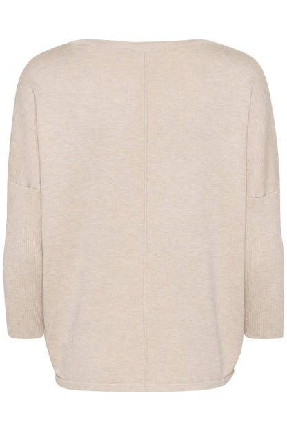 Saint Tropez MilaSZ R-Neck Pullover Gray Morn Melange