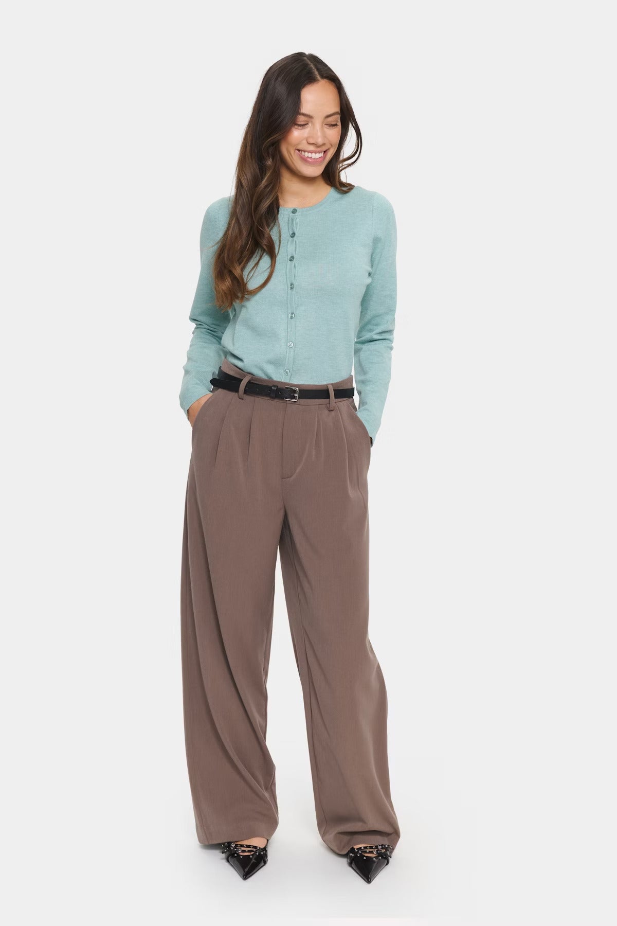 Saint Tropez Cardigan Blue Surf Melange