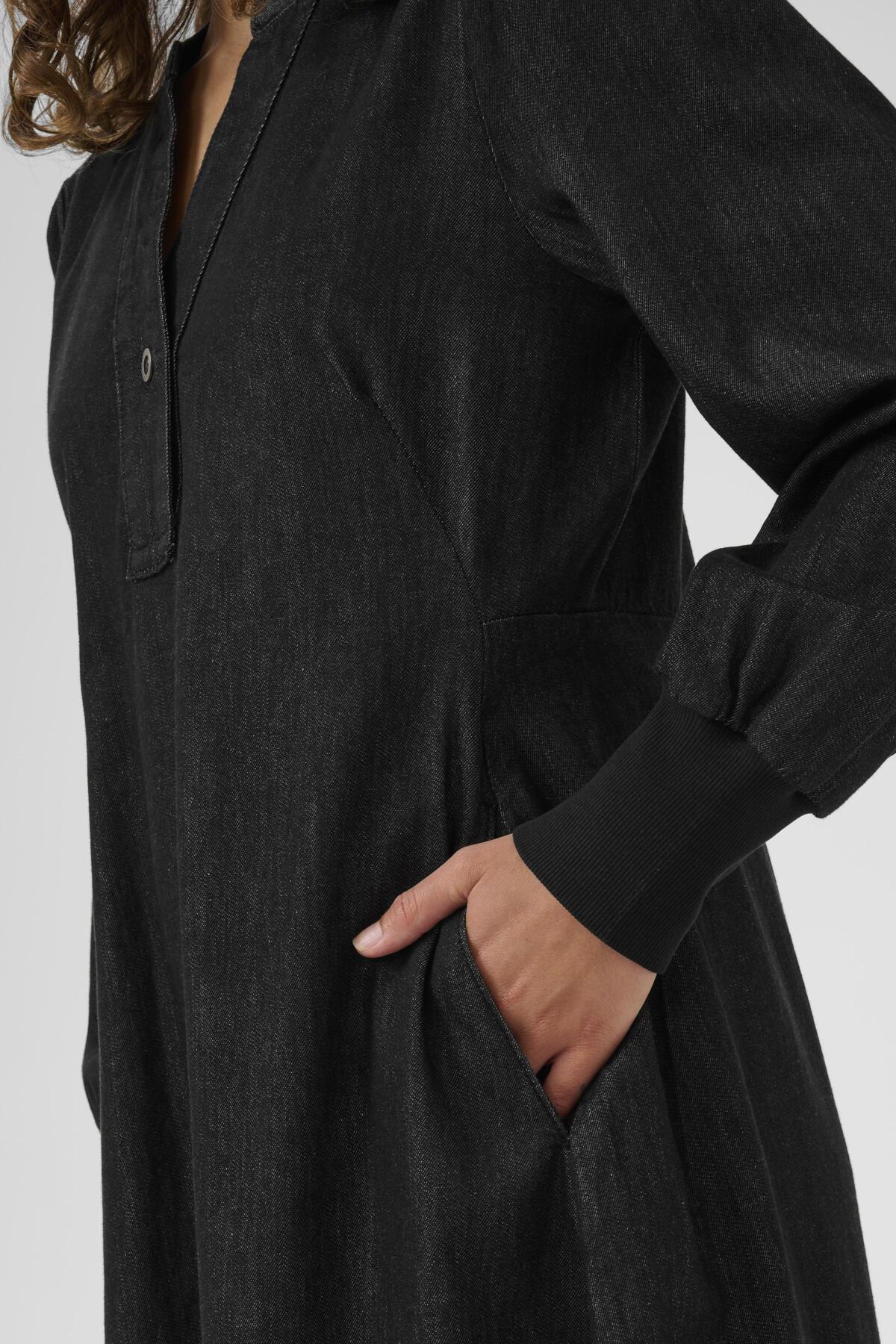 Culture CUallura Arpa Rib Dress Black Wash