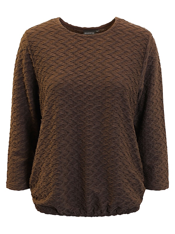 Brandtex Hverdagsgenser Brun. 3/4 erm