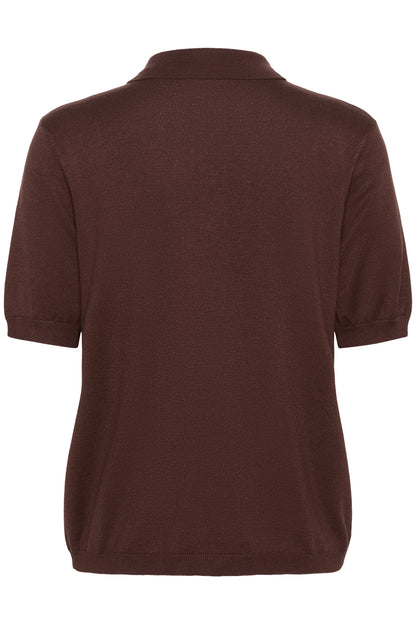 Kaffe Clothing KAlizza Basic Polo Pullover Fudge