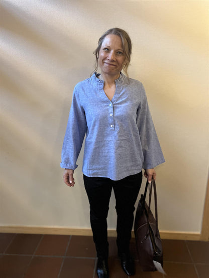 Culture CUarletty Blouse - Powder Blue