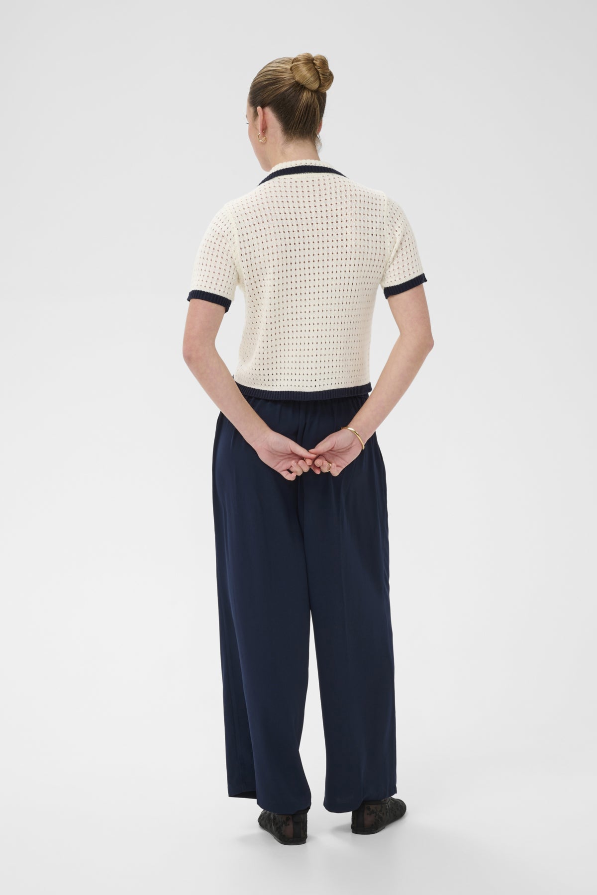 Kaffe Clothing KAillis Cropped Pants - Midnight Marine