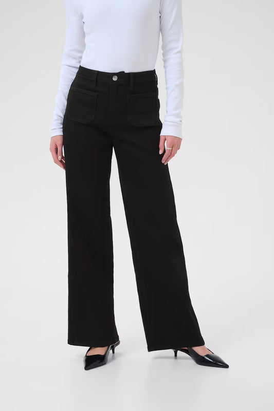 Kaffe Clothing KAbrook HW Reg Fit Jeans Black Deep 30 tommer