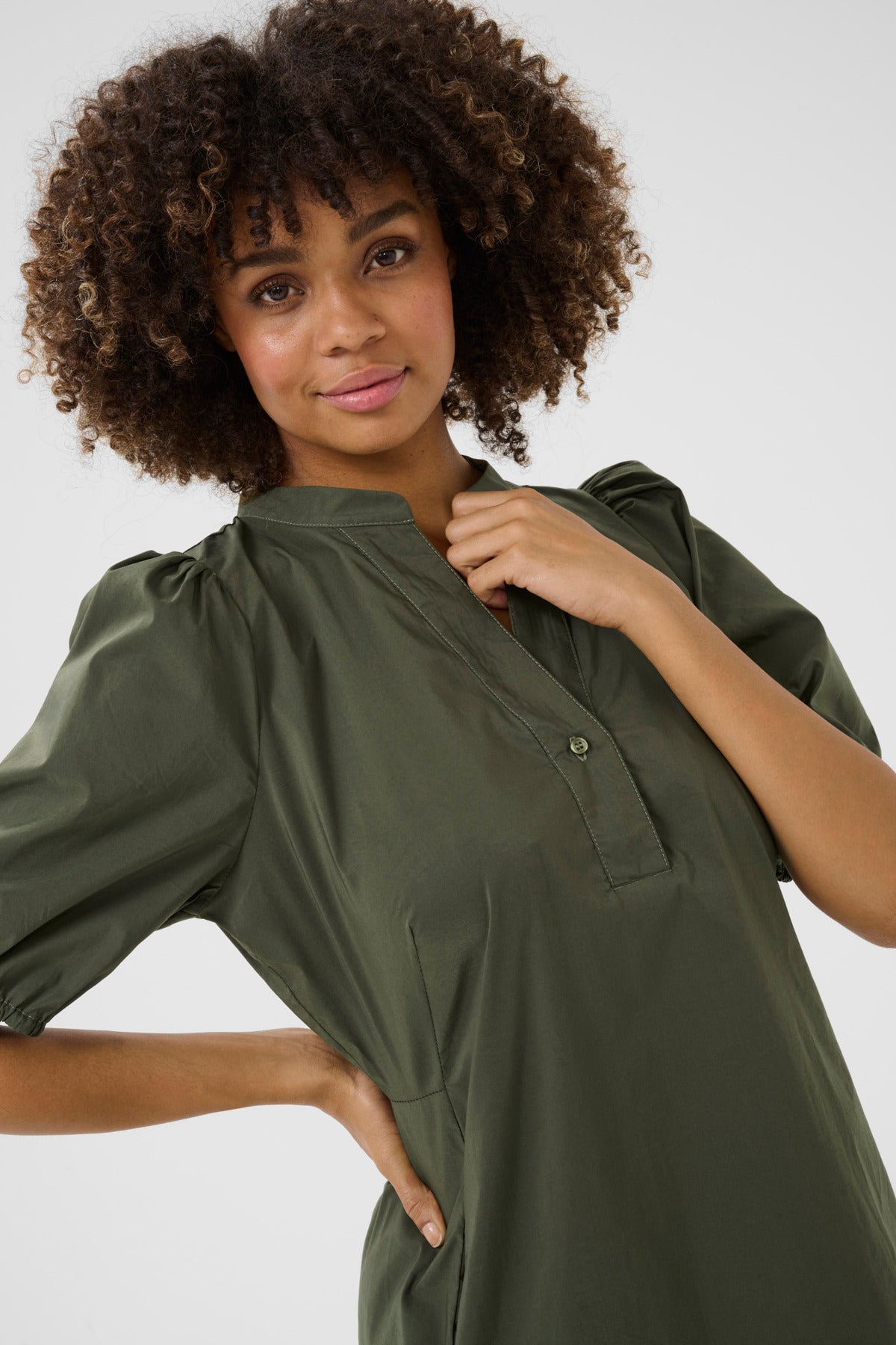 Culture CUobla Antoinett Dress Burnt Olive