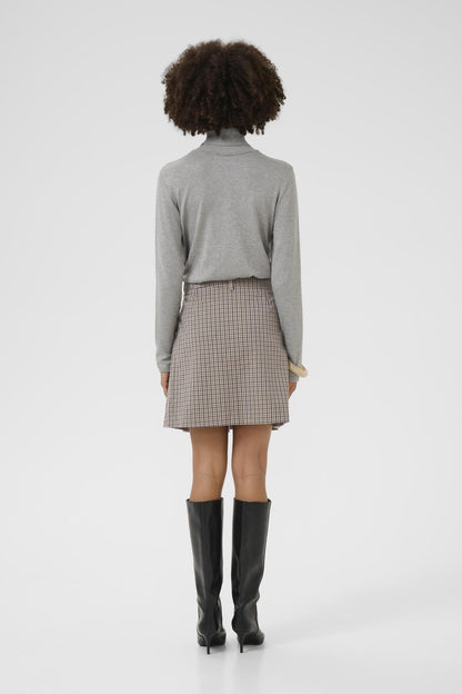 Culture CUchecka Skirt Brown Check
