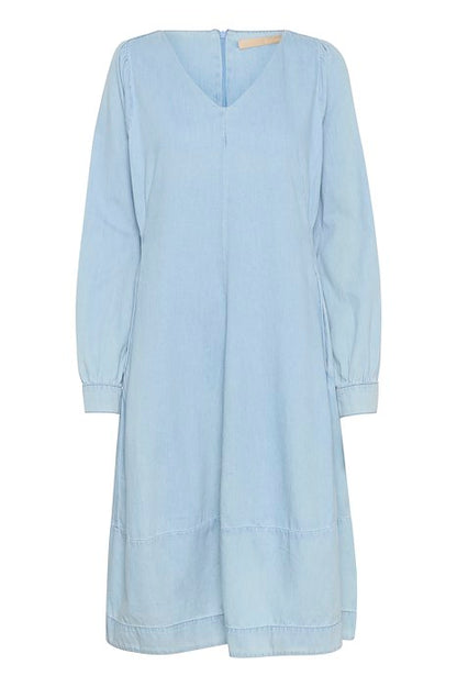 Culture CUlivie Arpa V-neck Dress Light Blue Wash