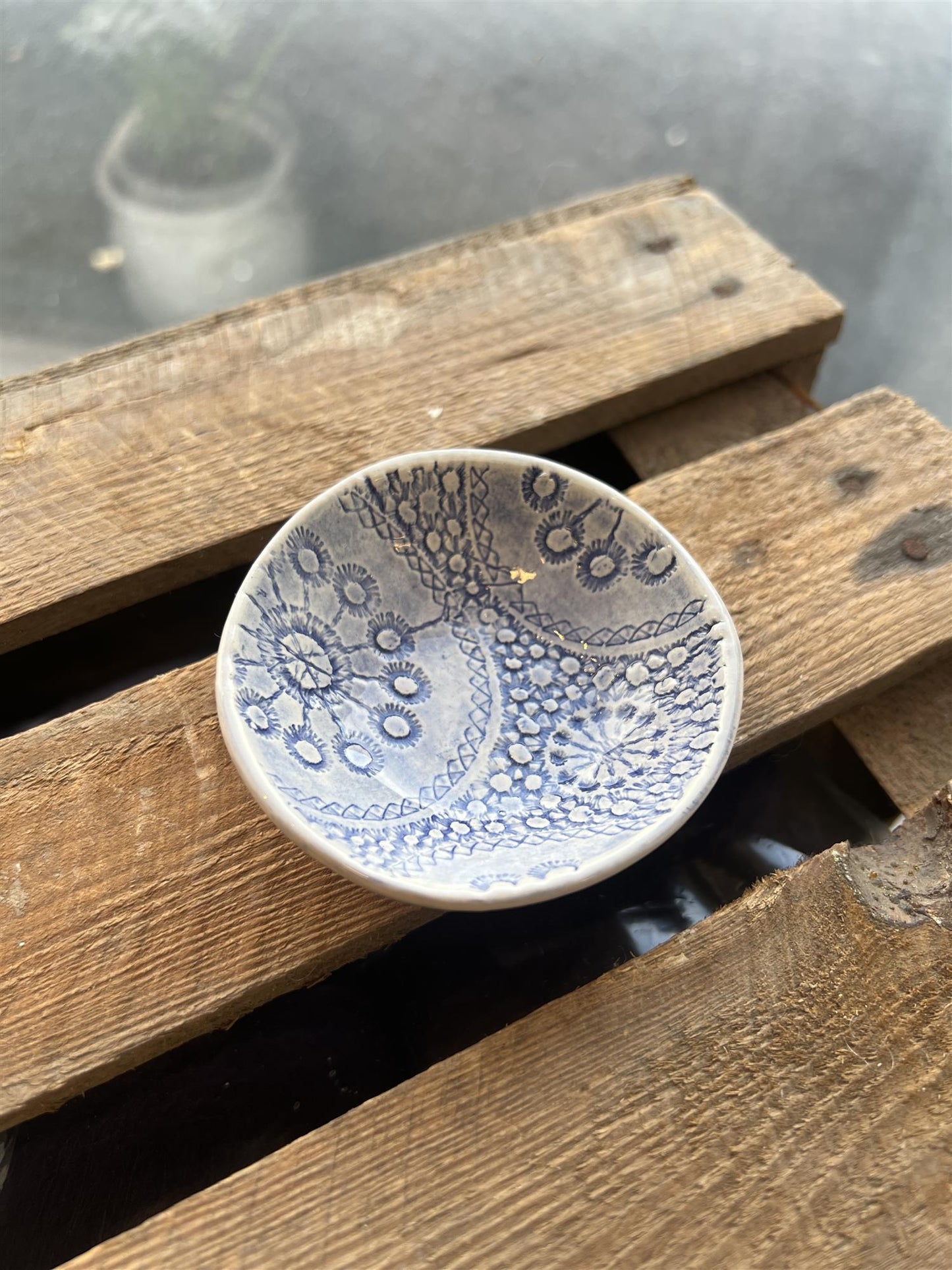 Wonki Ware Liten Skål Mørkeblå 7,5 Cm