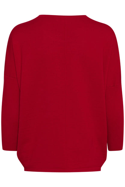 Saint Tropez MilaSZ R-Neck Pullover Racing Red