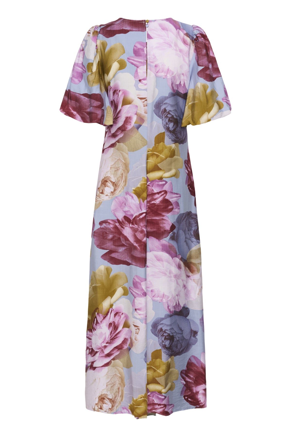 Culture CUmagna Greece Long Dress Blue/Pink/Yellow Flower
