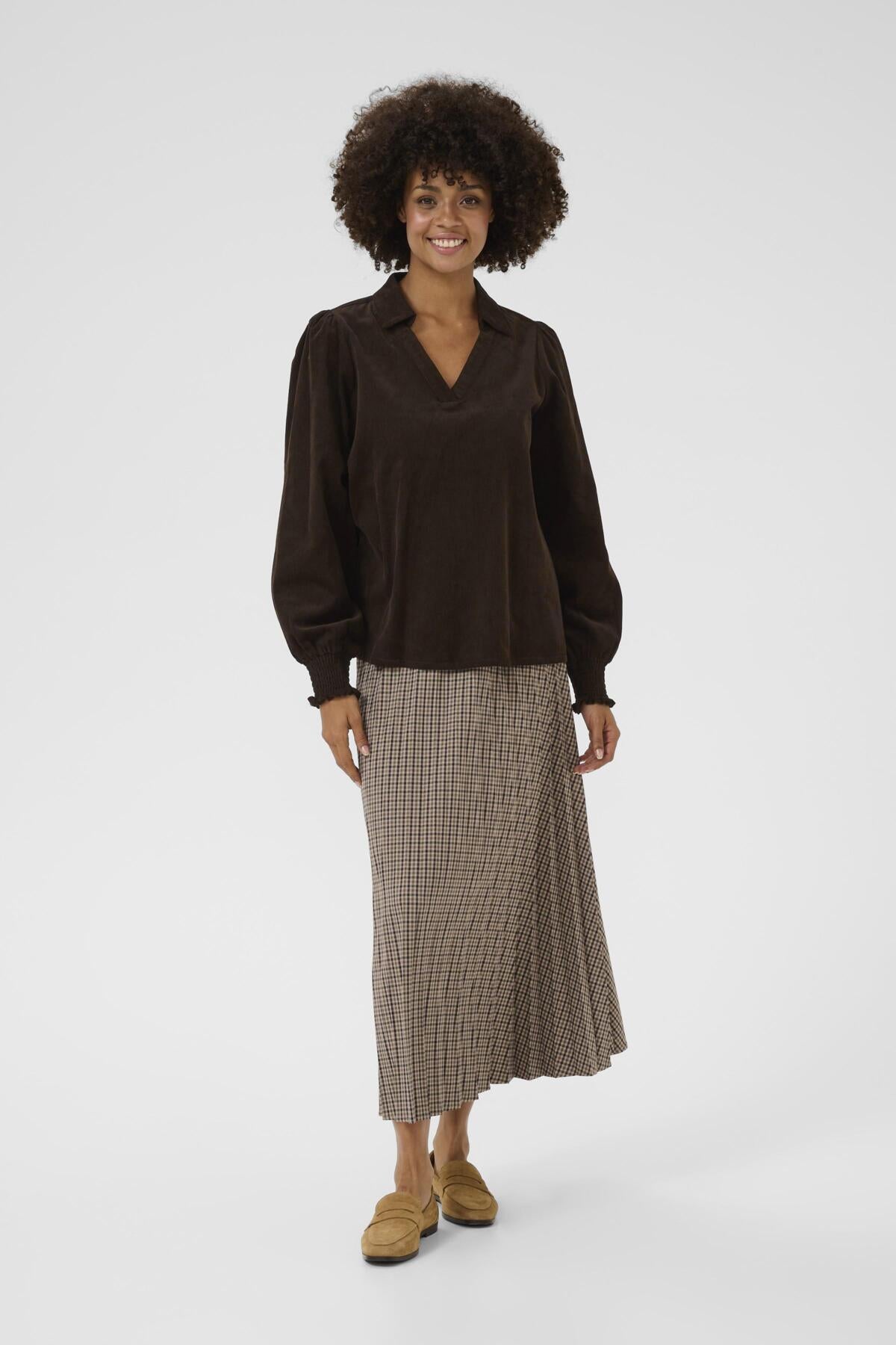 Culture CUrhaena Blouse Coffee Bean
