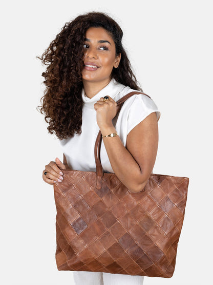 RE:DESIGN Skinnveske Gry Walnut 100% Skinn