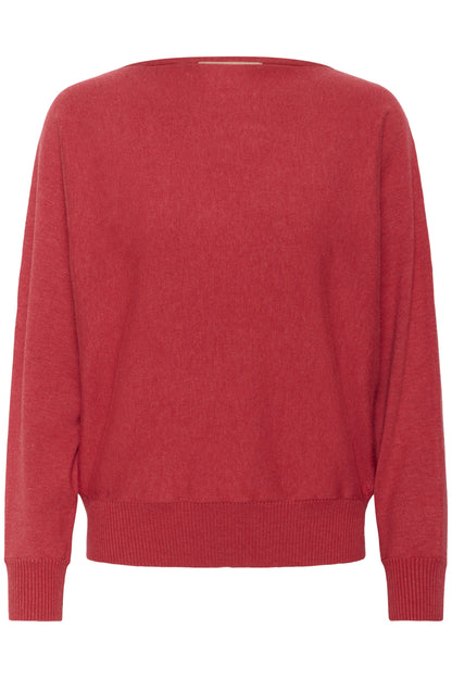 Culture CUannemarie Batwing Jumper Chili Pepper Melange