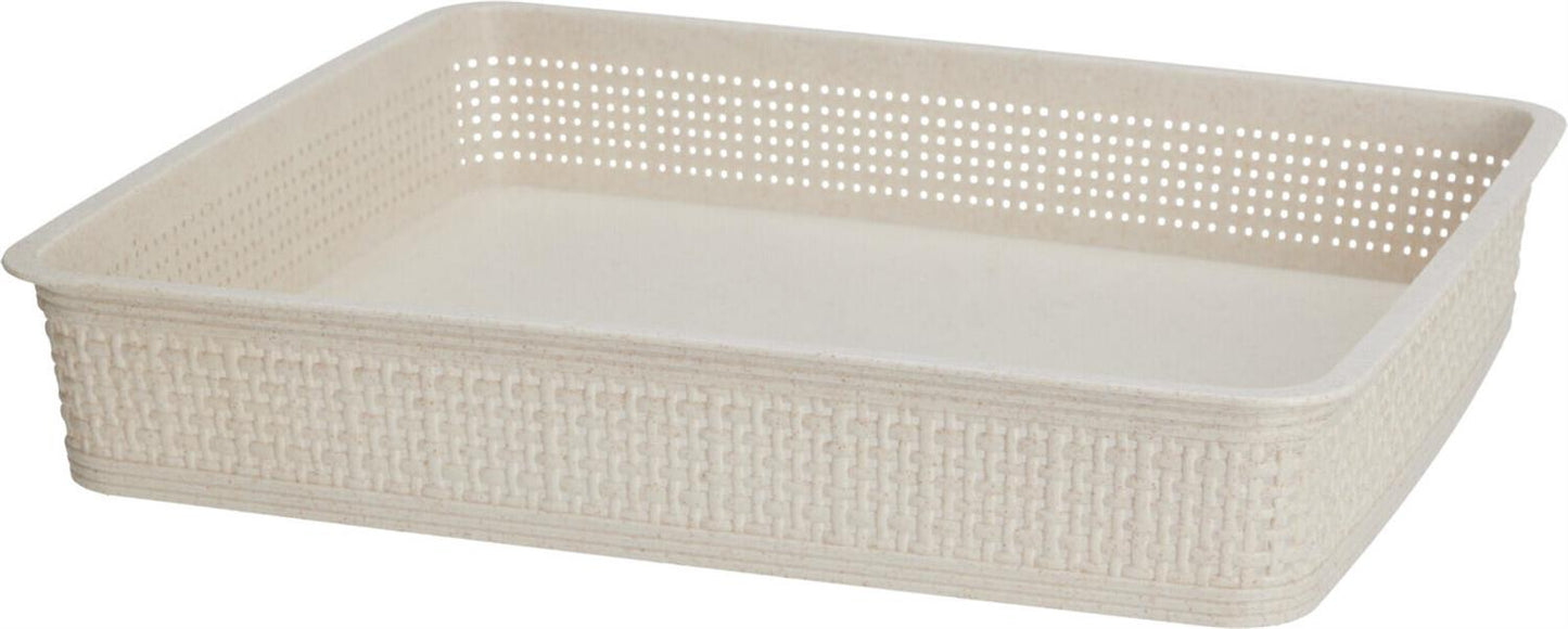 Kurv sand vevd design PP 5 stk i sett